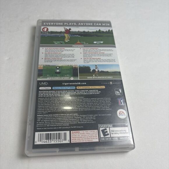 Tiger Woods PGA Tour 09 (Sony PSP, 2008) Complete CIB - Picture 4 of 5